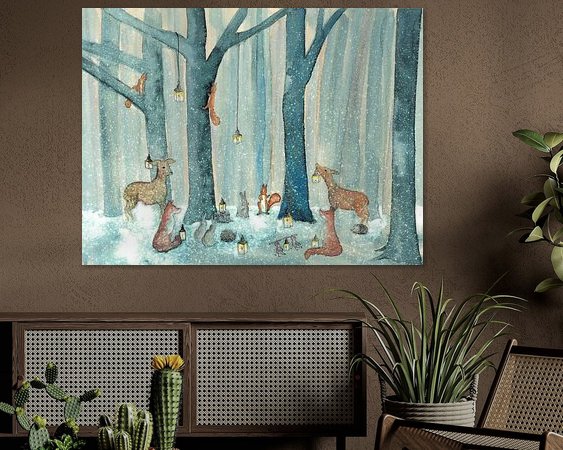 Example of the artwork in a room