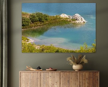Blick auf den Gadoura Stausee auf der Insel Rhodos von Reiner Conrad