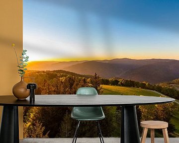 Sunrise at the Schauinsland in the Black Forest by Werner Dieterich