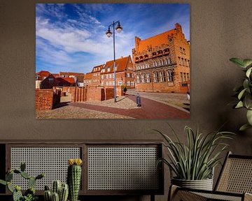Old town of Wismar in Mecklenburg-Western Pomerania at the Baltic Sea by Animaflora PicsStock