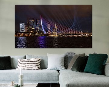 Erasmus Bridge by Dick van der Wilt