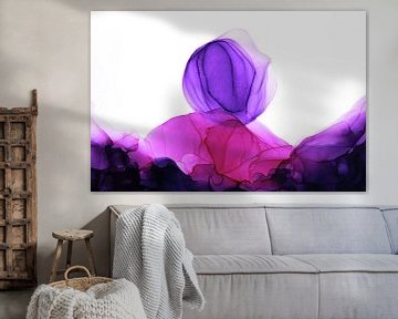 Abstract paars /Abstract purple /Abstraktes Lila/Abstrait violet van Joke Gorter