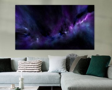 Space Art Galaxy with Nebula in Space by Markus Gann