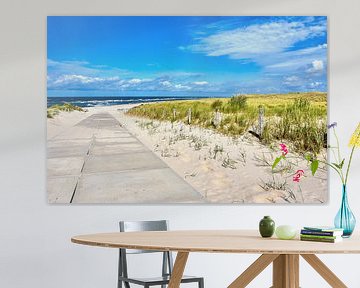 Le chemin de la plage à Petten sur C. Nass