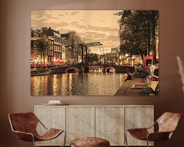 Binnenstad van Amsterdam Nederland Oud
