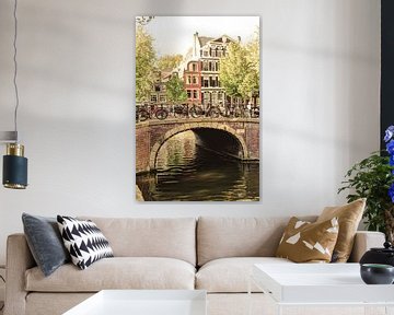 Binnenstad van Amsterdam Nederland Oud