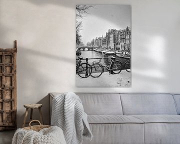 Binnenstad van Amsterdam in de Winter van Hendrik-Jan Kornelis