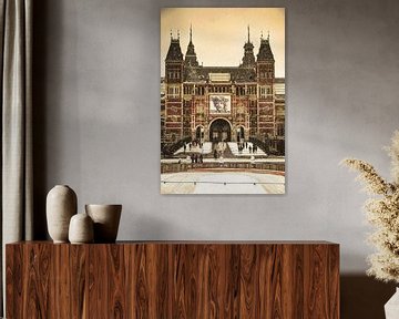 Rijksmuseum Amsterdam Pays-Bas Hiver