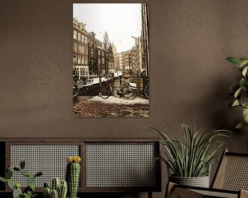 Inner city of Amsterdam Netherlands Winter by Hendrik-Jan Kornelis