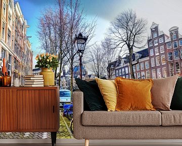 Binnenstad van Amsterdam in de Winter