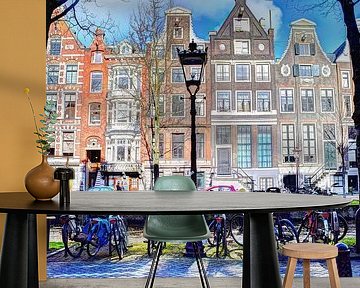 Binnenstad van Amsterdam in de Winter