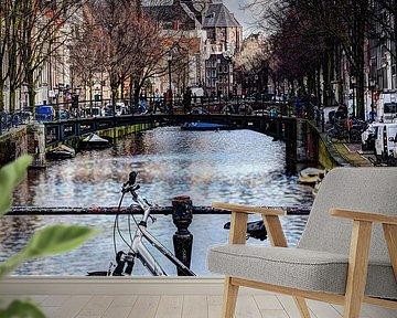 Binnenstad van Amsterdam in de Winter