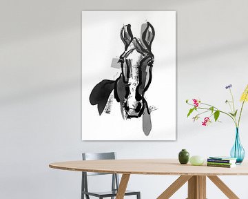 Paard portret van Go van Kampen