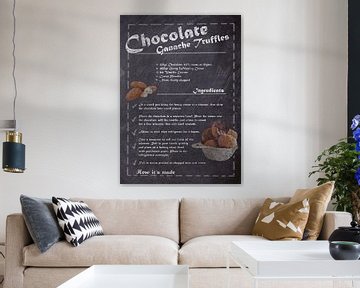 Recipe Dessert - Ganache Truffles van JayJay Artworks