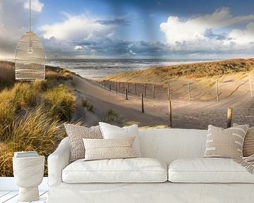 beach and dunes - storm air by Arjan van Duijvenboden
