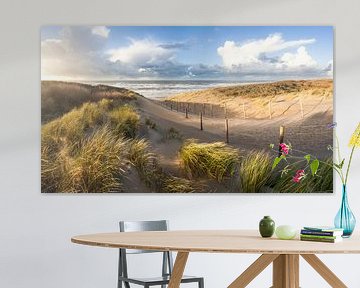 beach and dunes - storm air by Arjan van Duijvenboden