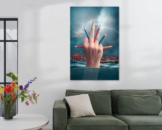 Example of the artwork in a room