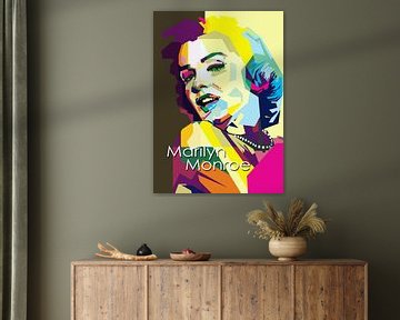 Marilyn Monroe Pop Art WPAP van Artkreator