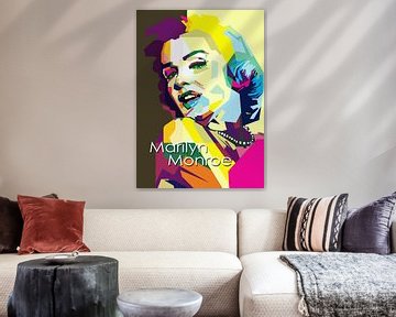 Marilyn Monroe Pop Art van Fariza Abdurrazaq