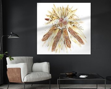 Dried flowers corn by Geertje Burgers