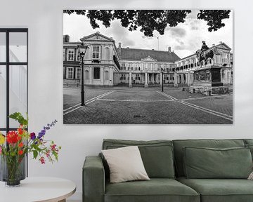 Palais Noordeinde La Haye Pays-Bas Noir et blanc