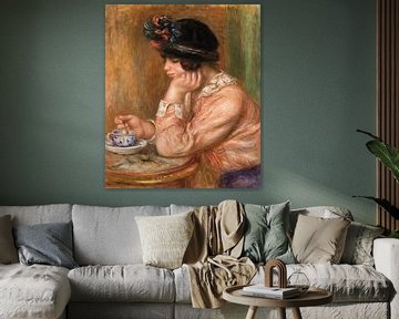 Renoir, Jeune fille avec une tasse de chocolat (1914) sur Atelier Liesjes