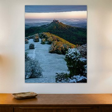 Burghohenzollern and snow in May