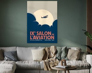 Salon de l'aviation (verbleekt) van Rene Hamann