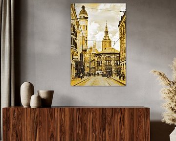 Binnenstad van Den Haag Nederland Goud van Hendrik-Jan Kornelis