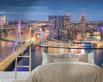 Unieke Panorama Rotterdam Skyline - Zalmhaventoren van Vincent Fennis