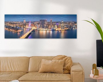 Einzigartiges Panorama Rotterdam Skyline von Vincent Fennis