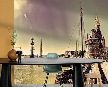 Hoorn Hafen Nord-Holland Niederlande von Hendrik-Jan Kornelis