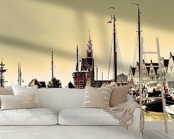 Hoorn Hafen Nord-Holland Niederlande von Hendrik-Jan Kornelis