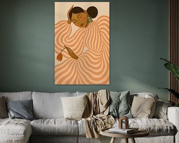 Portrait -Lost in the Lines van Moonheart Artworks