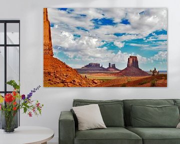 Vue de Monument Valley, États-Unis. sur Ron van der Stappen