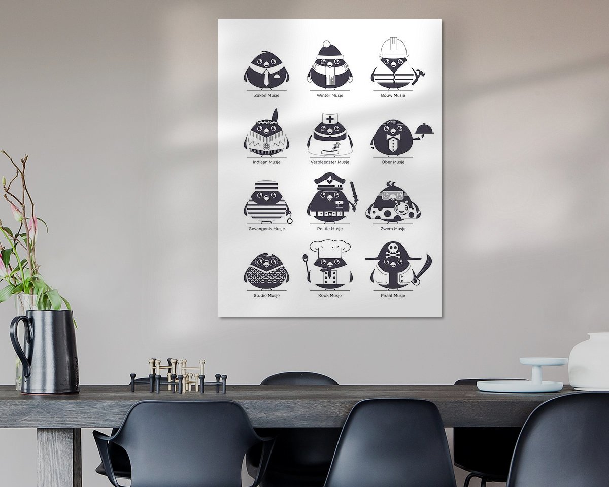 Example of the artwork in a room