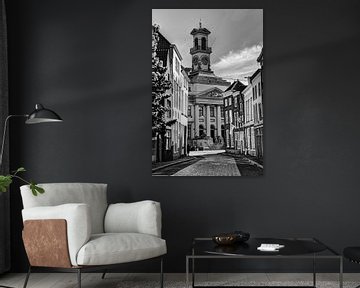 Hôtel de ville de Dordrecht Pays-Bas Noir et blanc