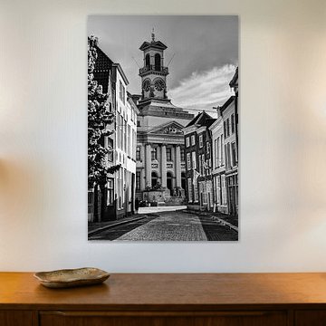 Rathaus von Dordrecht Niederlande Schwarz und Weiß von Hendrik-Jan Kornelis