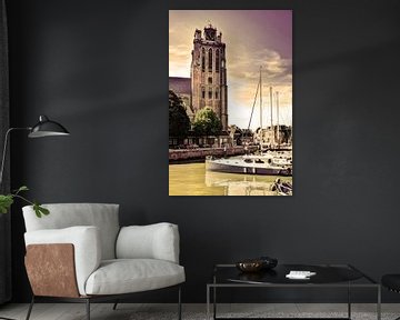 Onze-Lieve-Vrouwekerk te Dordrecht Nederland Oud