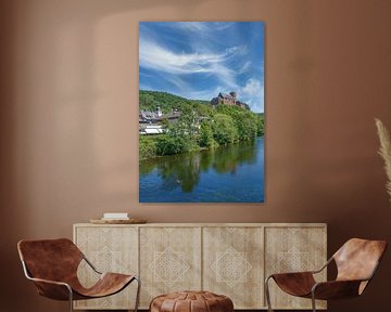 Heimbach (Eifel) on the river Rur by Peter Eckert