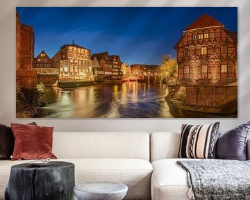 Vieille ville de Lüneburg en Basse-Saxe le soir sur Voss Fine Art Fotografie