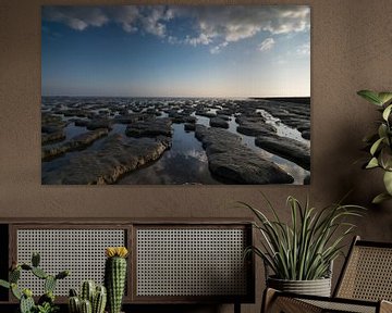 Waddenzee tijdens eb van Patrick Verhoef