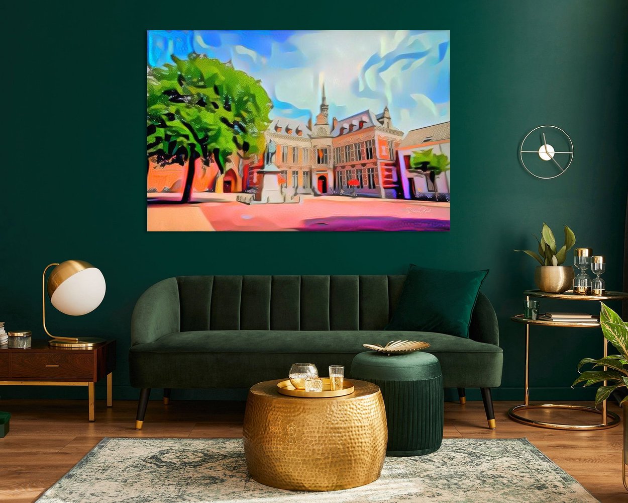 Example of the artwork in a room