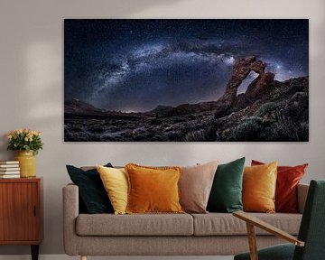 Milky Way image at the Teide volcano on the Canary Island Tenerife in Spain. by Voss Fine Art Fotografie