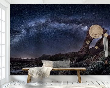 Milky Way image at the Teide volcano on the Canary Island Tenerife in Spain. by Voss Fine Art Fotografie