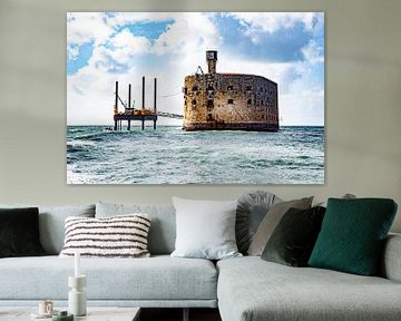 Fort Boyard in the Atlantic Ocean - France by WorldWidePhotoWeb