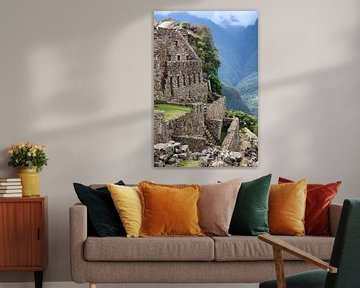 Teil der Inka-Stadt Machu Picchu von Yvonne Smits