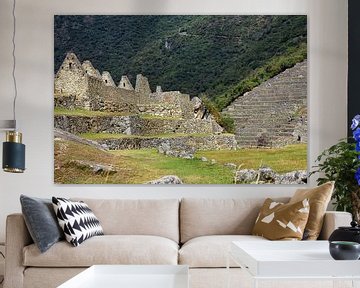 Teil der Inka-Stadt Machu Picchu von Yvonne Smits