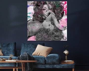 Sophia Loren collage van Rene Ladenius Digital Art