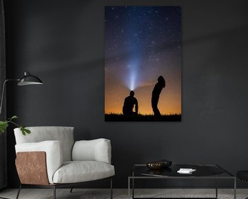 Stargazers silhouette
